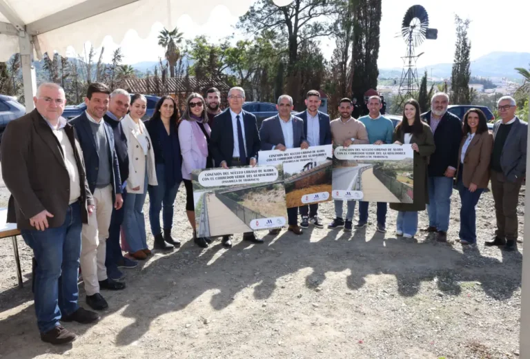 Inician las obras para conectar Álora con el Corredor Verde del Guadalhorce con una inversión de 1,4 millones de euros